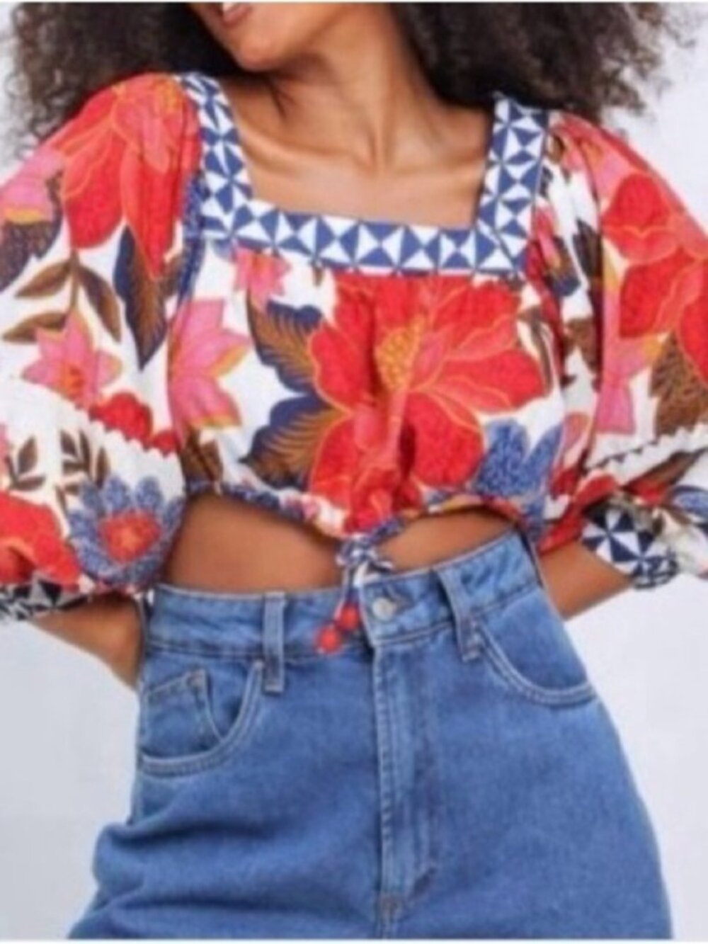 Farm Rio Printed Top Size P (Small)